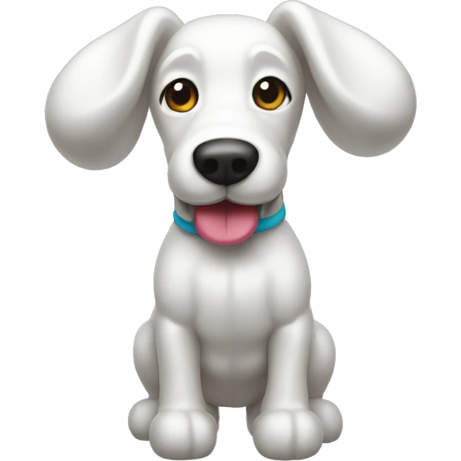 Balloon dog white emoji