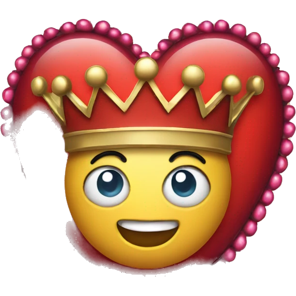 Heart with crown  emoji
