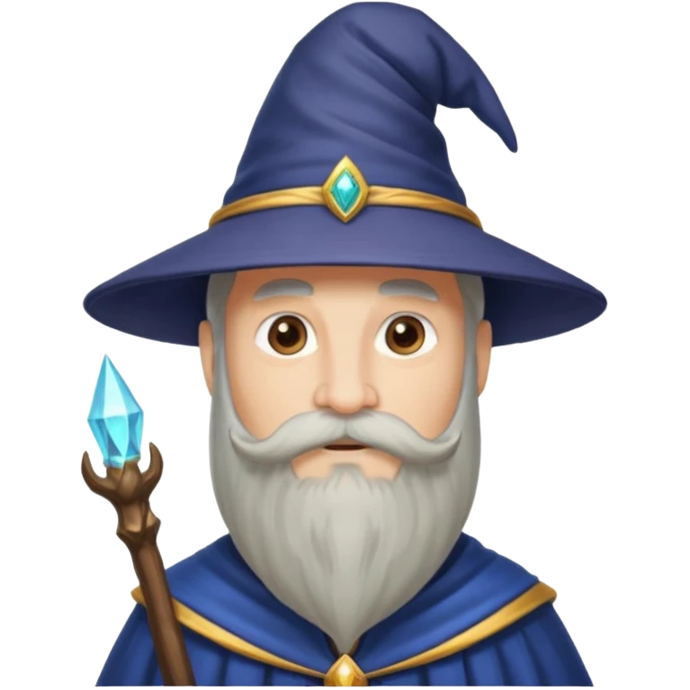 wizard with mustache emoji