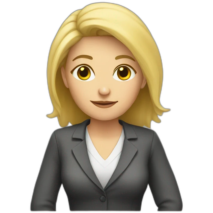 blonde teacher emoji