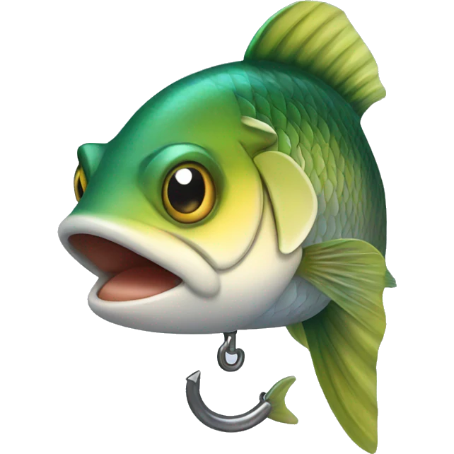Fish with hook emoji