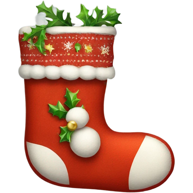Christmas stocking emoji