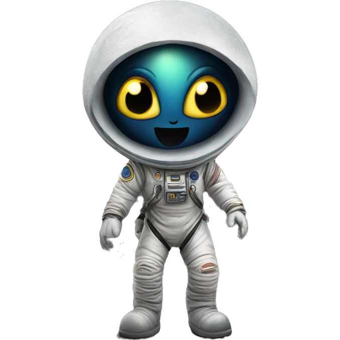 Alien on the moon emoji