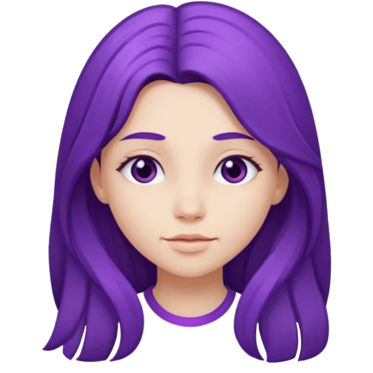 Purple girl emoji