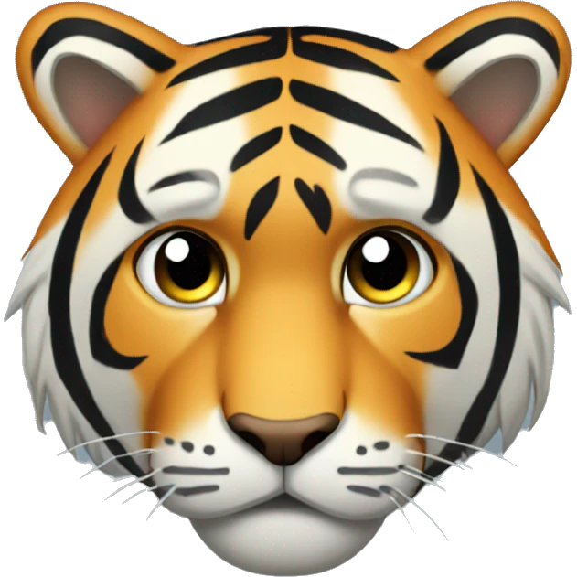 a tiger that is sad emoji