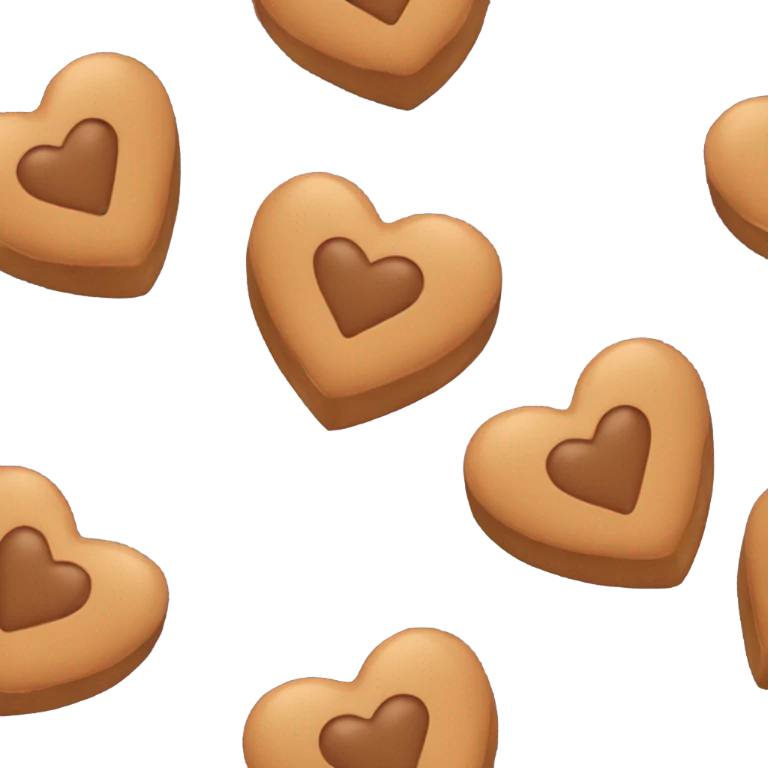 Peanut butter heart emoji