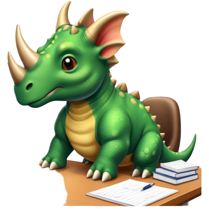 office triceratops emoji