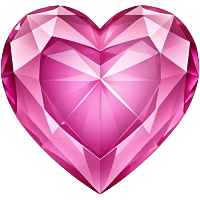 pink crystal heart emoji