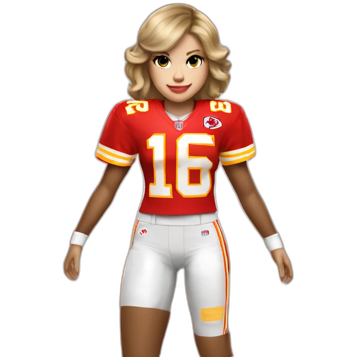 taylor-swift-in-nfl-chiefs-jersey emoji