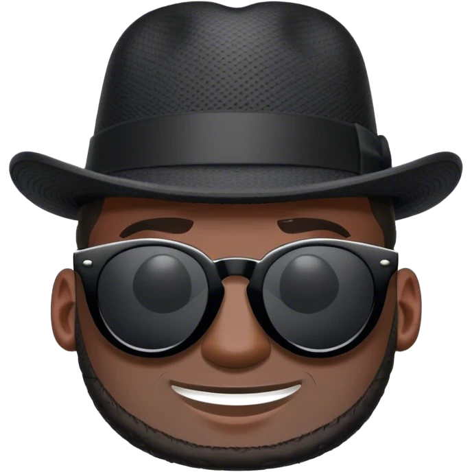LeBron James sunglasses wearing a derby hat emoji