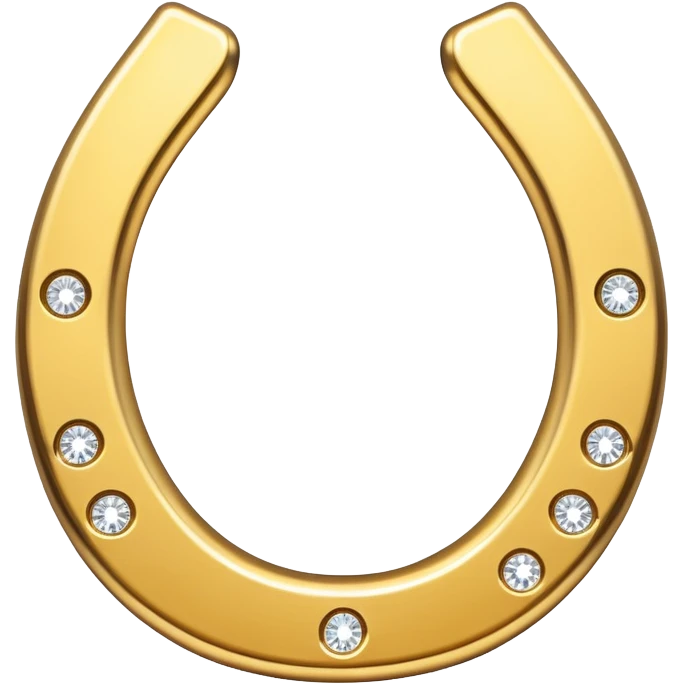 horseshoe made out of gold emoji