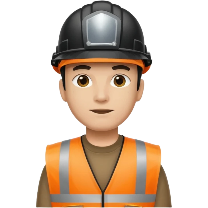 garbage man with black helmet emoji