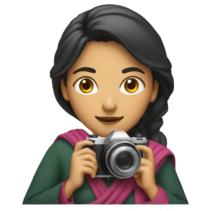 PAKISTANI WOMAN WITH A CAMERA emoji