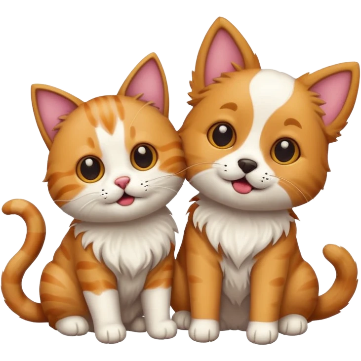 Cat dog emoji