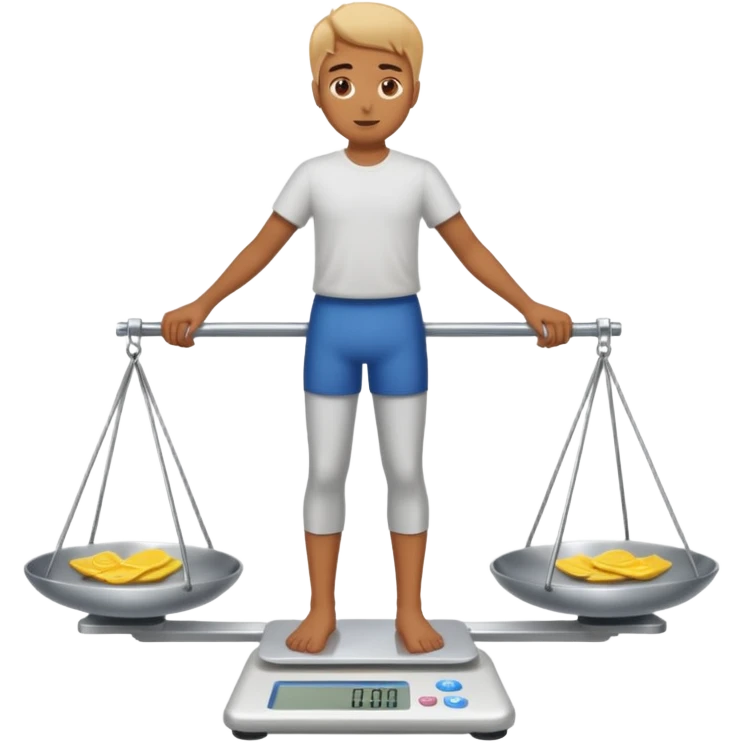 standing on digital scales emoji