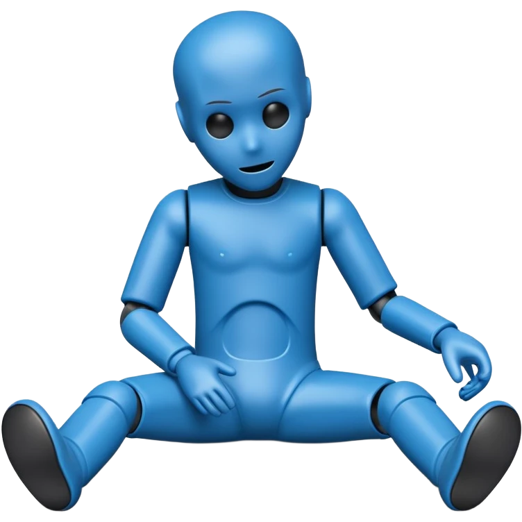 blue crash test dummy emoji