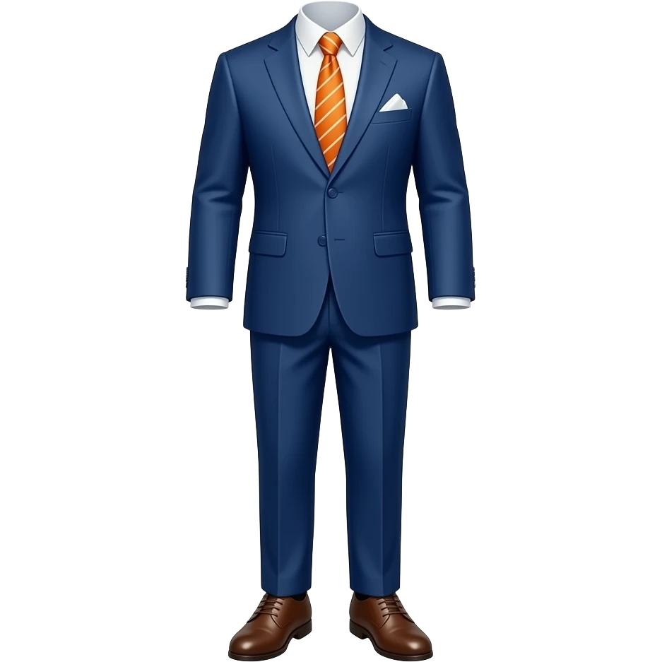 Outfit dress suite all dark cyan orange line cyan pants and shoes orange bow emoji