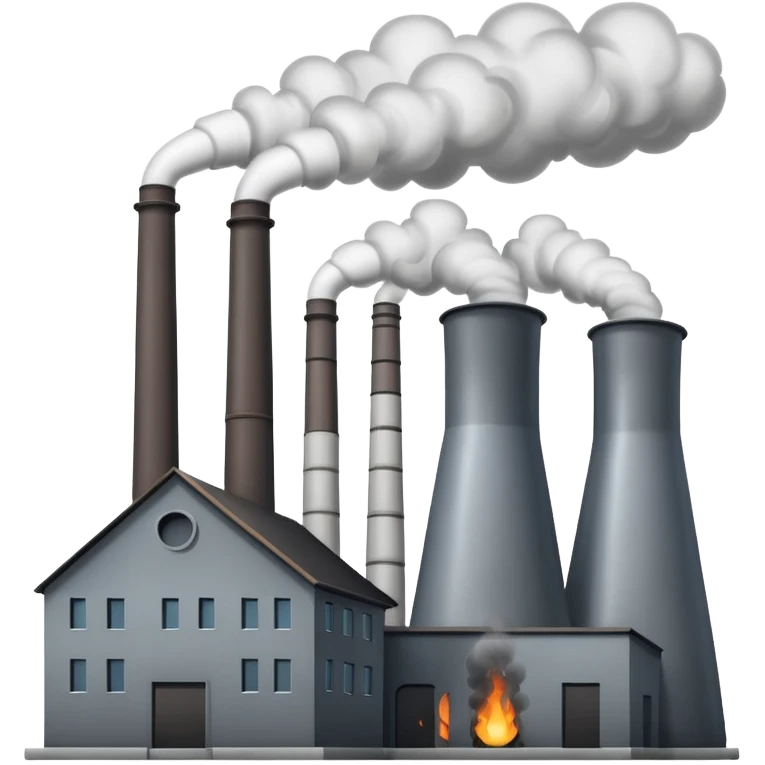 factory with smokestacks emoji