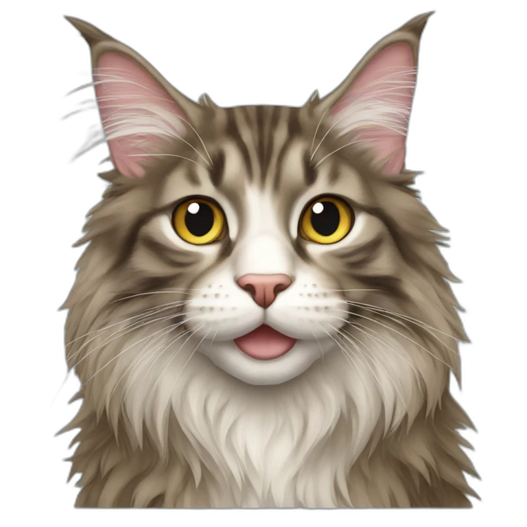 Maine Coon cat emoji