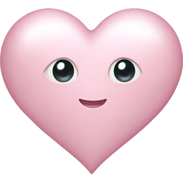 pearl light pink heart emoji