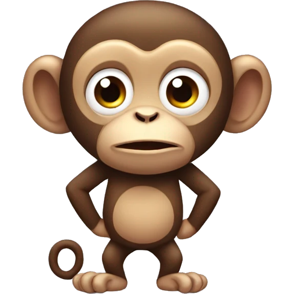 Embarrassed monkey emoji