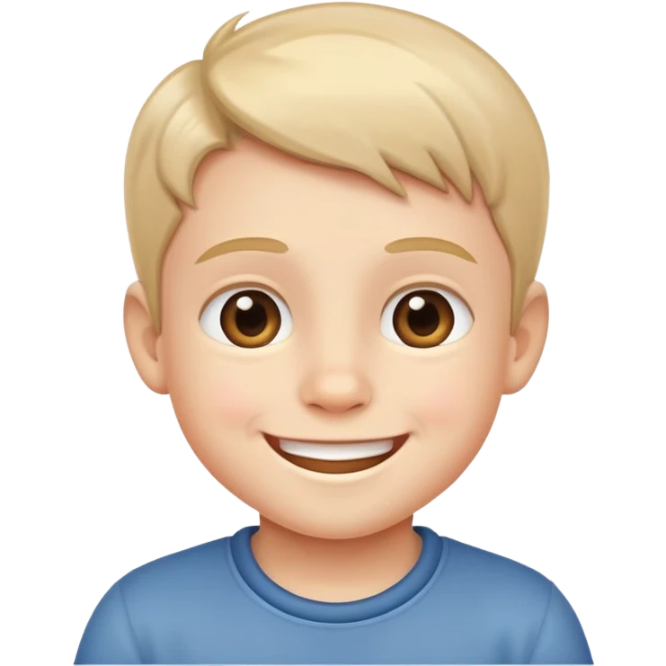 A smiling little boy emoji