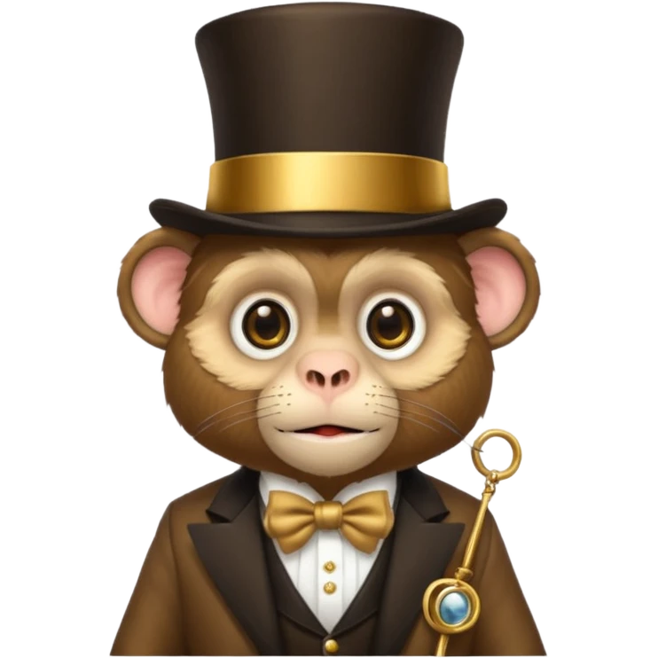rich monkey emoji