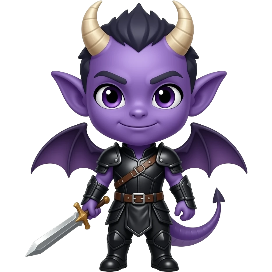 Drow dragonborn dnd look chibi emoji