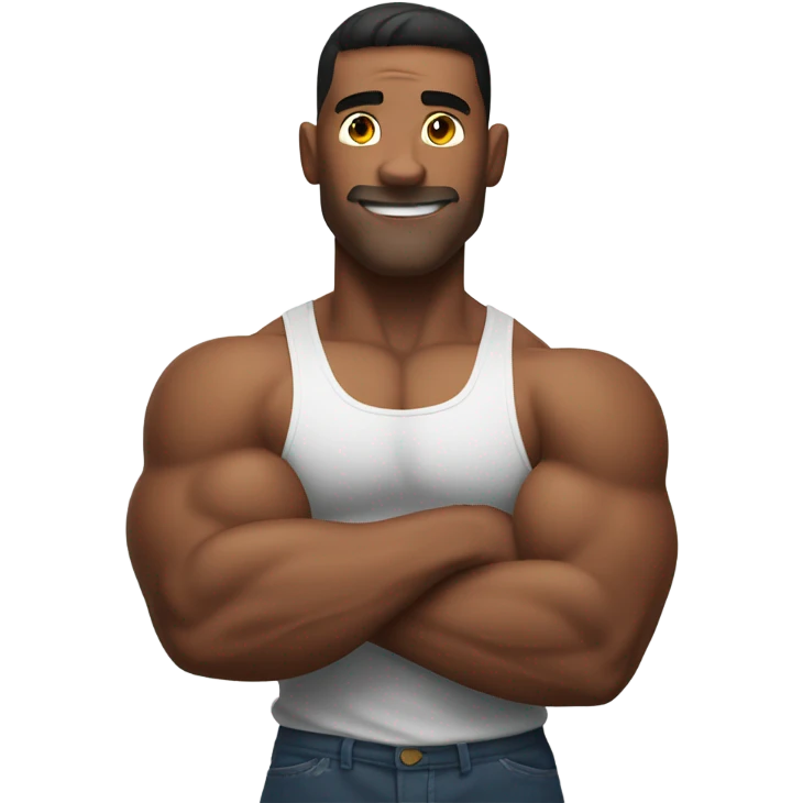 Muscle man flexing  emoji