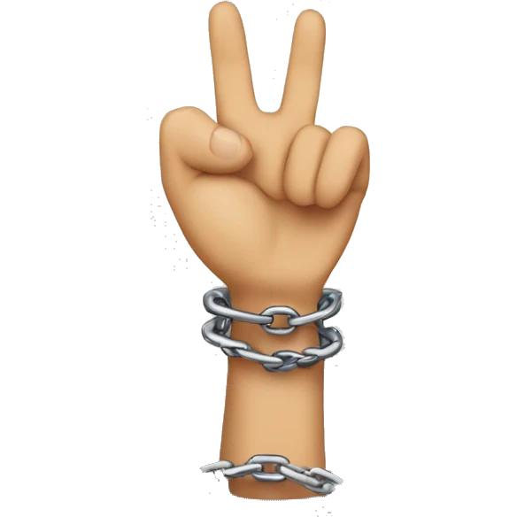 finger and chain  emoji
