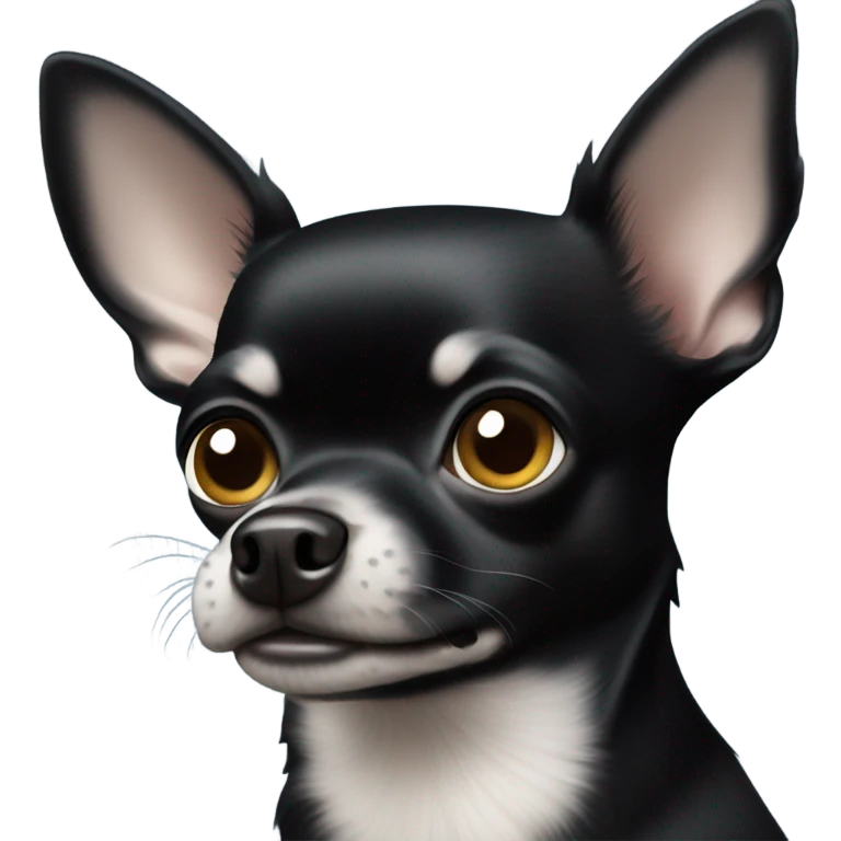 All black chihuahua emoji