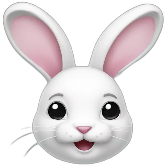 IPHONE WHITE RABBIT emoji