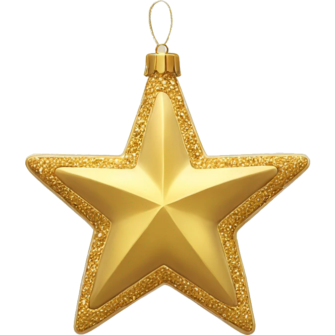 Gold star ornament  emoji