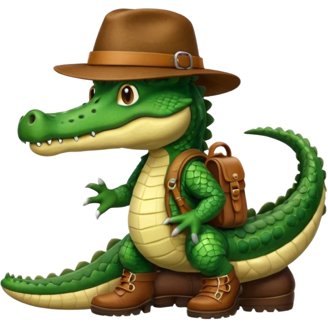 explorer crocodile emoji
