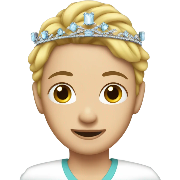 CRNA wearing a tiara  emoji