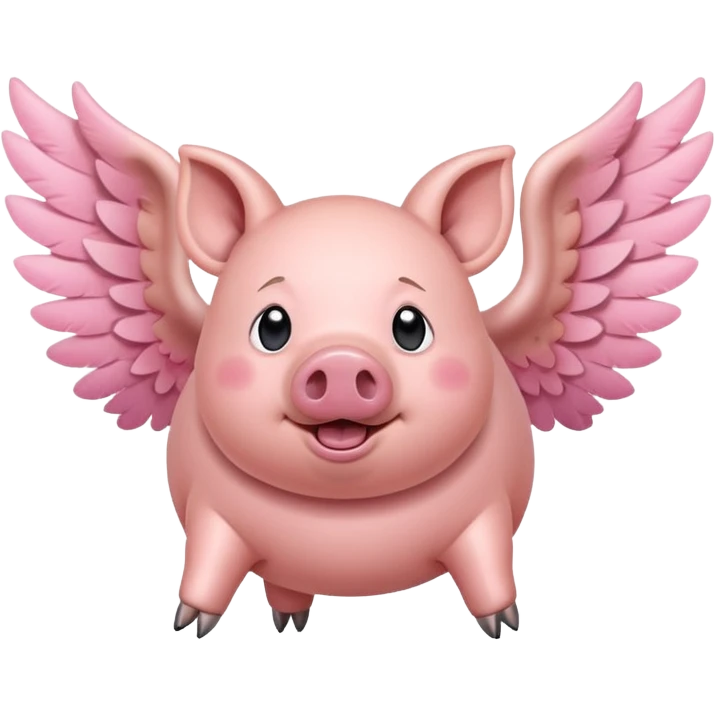 Pig flying  emoji
