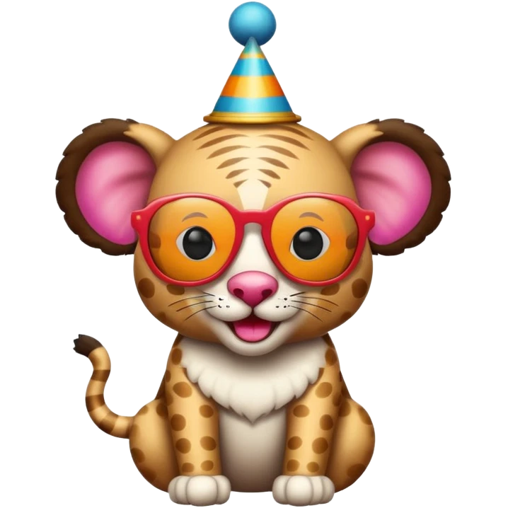 a sunglasses circus animal emoji