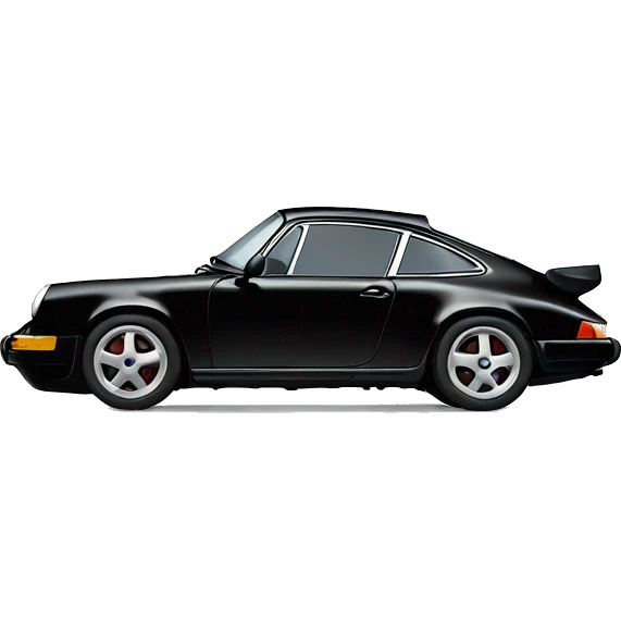 Black Porsche 911 emoji