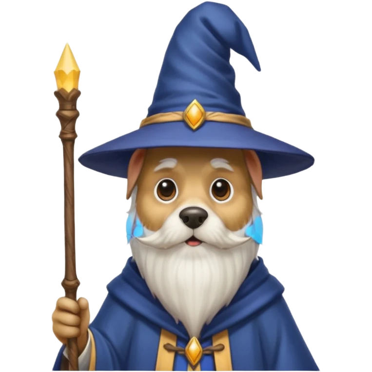 Dog wizard emoji