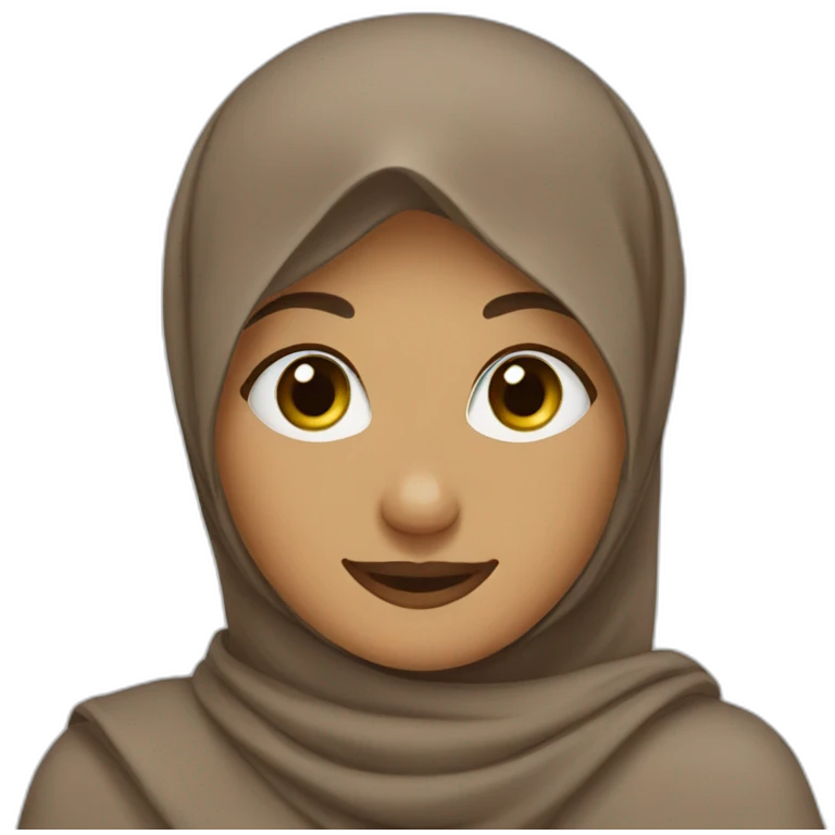 hijab brown thumbs up emoji