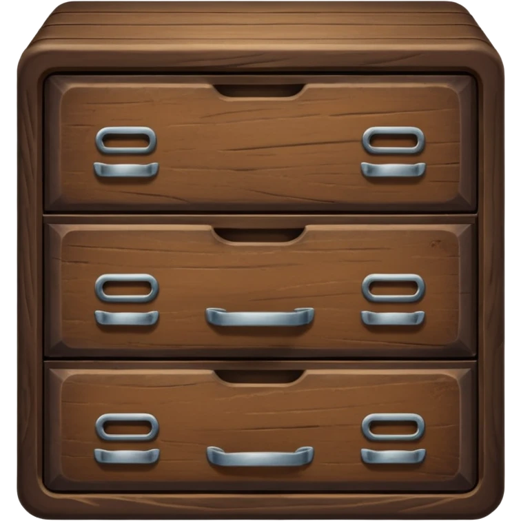 dark wooden drawer  emoji