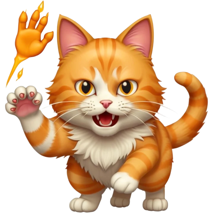 cat attack --- emoji