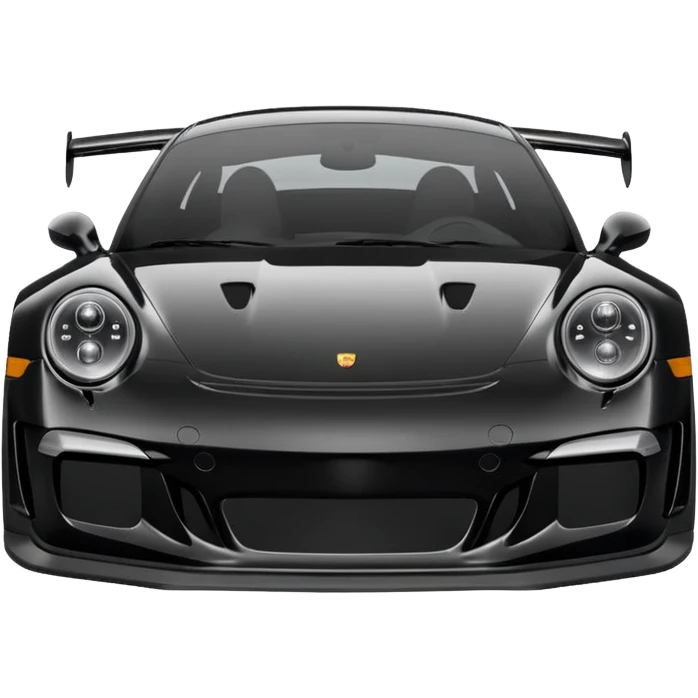 black porsche gt3, black rims emoji