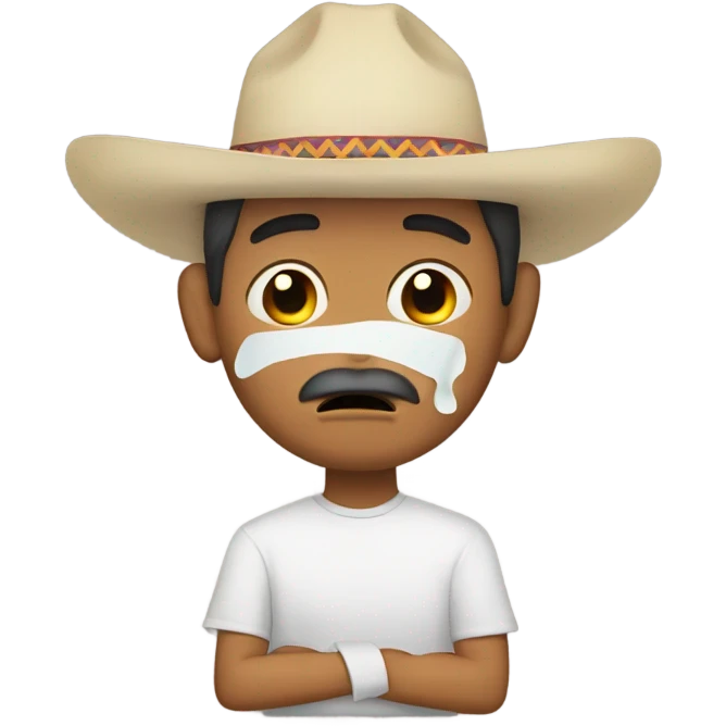 Crying Mexican man emoji
