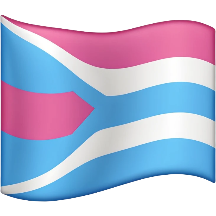 A trans flag with the banned emblem  emoji