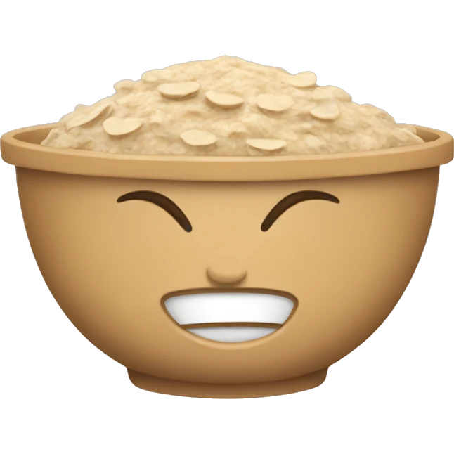 Oatmeal bowl emoji