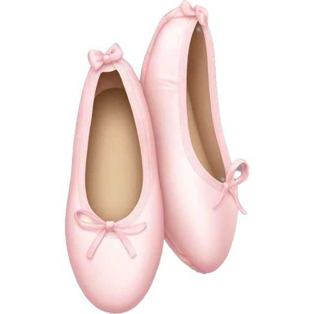 Pale pink ballet shoes emoji