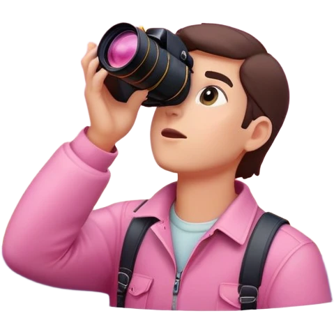 Photographer pink sky emoji