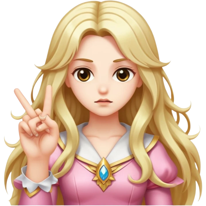Magical girl middle finger  emoji