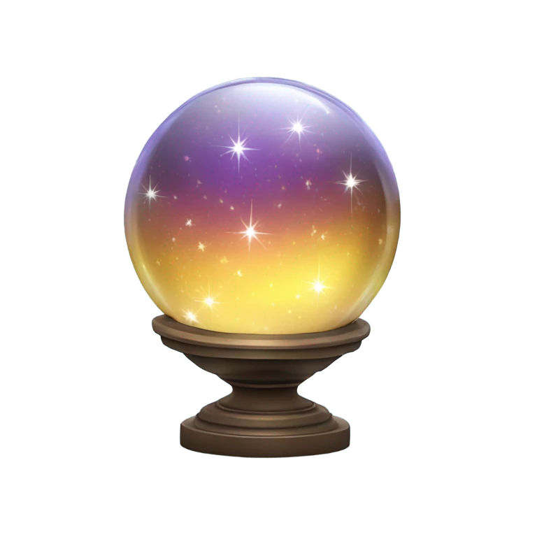 crystal ball sparkles emoji